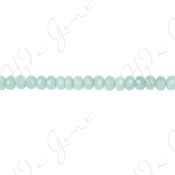 Amazonite Faceted Roundel Beads