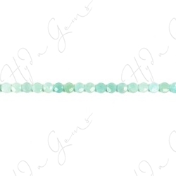 Amazonite Mix Color Faceted Coin Beads