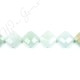 Aquamarine Multi-Color Faceted Flat Square Beads