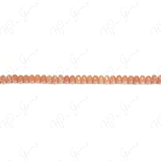 Red Aventurine Faceted Roundel Beads