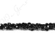 Black Agate Faceted Coin Beads