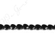 Black Agate Faceted Heart Beads