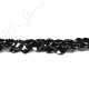 Black Agate Faceted Pear Beads