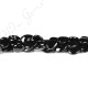 Black Agate Faceted Pear Beads