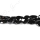 Black Agate Faceted Pear Beads