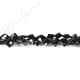 Black Agate Faceted Flat Square Beads