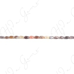 Botswana Agate Faceted Drop Beads