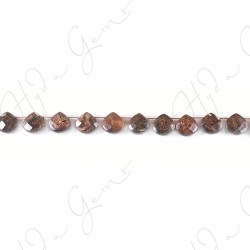 Bronzite Faceted Pear Beads