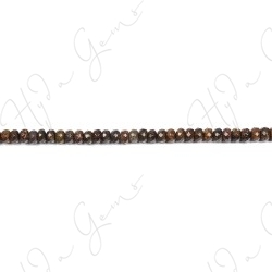 Bronzite Faceted Roundel Beads