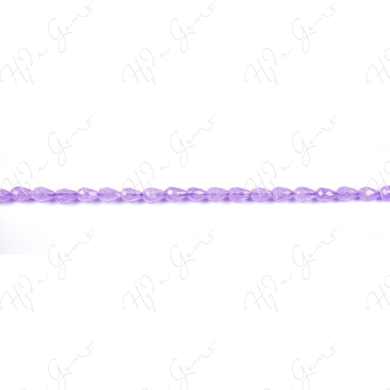 Cape Amethyst Faceted Drop Beads