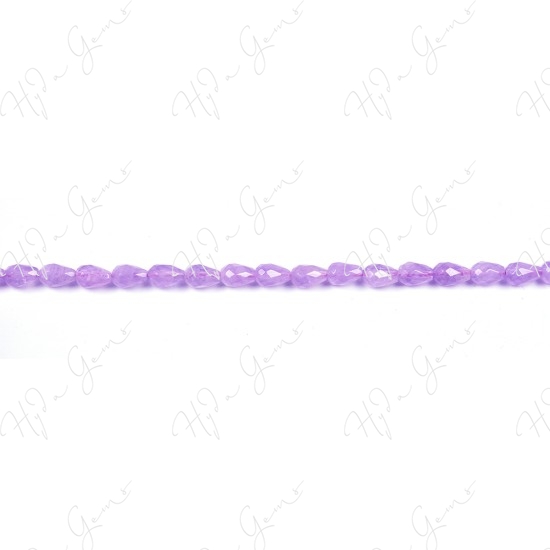 Cape Amethyst Faceted Drop Beads