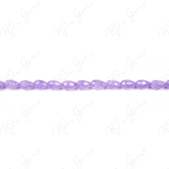 Cape Amethyst Faceted Drop Beads