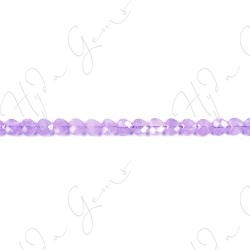 Cape Amethyst Faceted Heart Beads