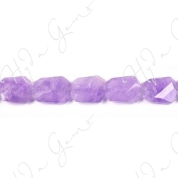 Cape Amethyst Faceted Flat Ladder Beads