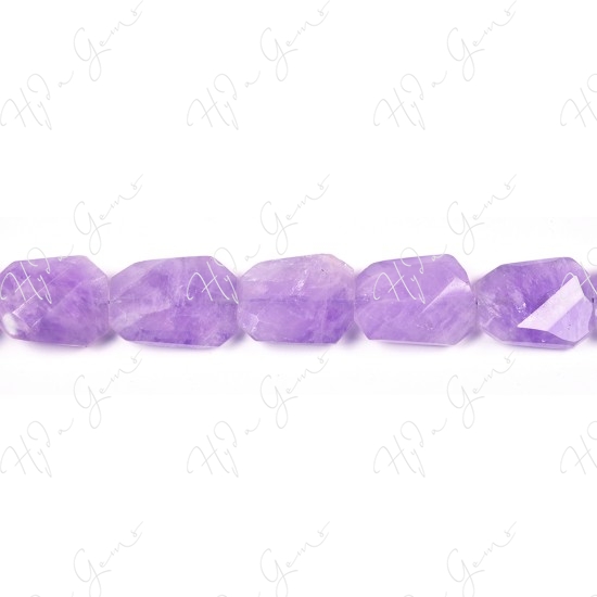 Cape Amethyst Faceted Flat Ladder Beads