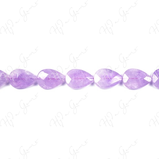 Cape Amethyst Faceted Pear Beads