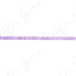 Cape Amethyst Faceted Roundel Beads