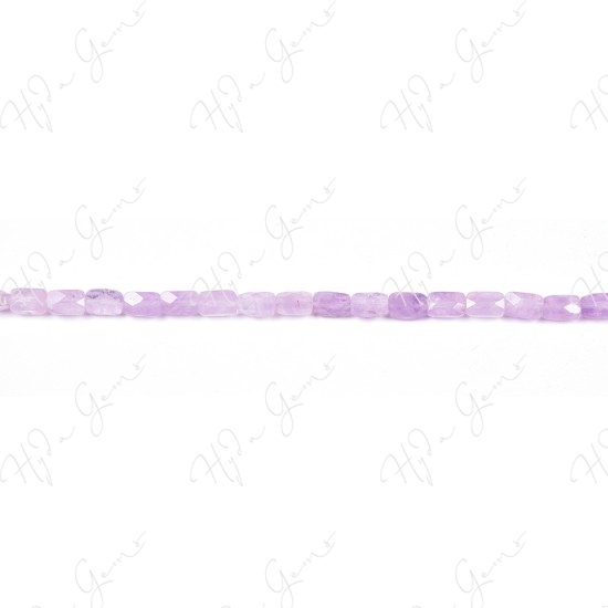 Cape Amethyst Faceted Flat Rectangle Beads