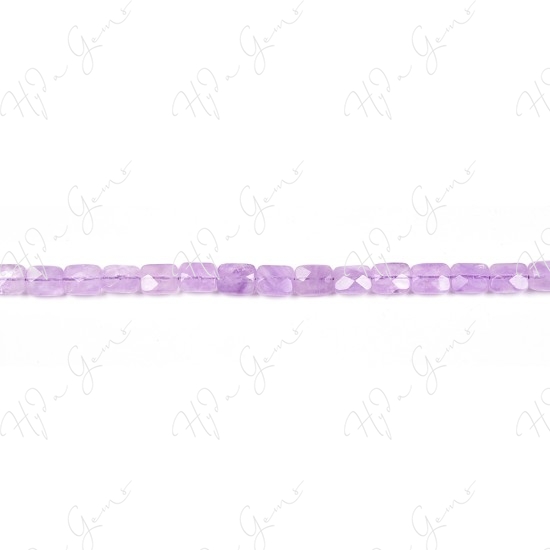 Cape Amethyst Faceted Flat Rectangle Beads