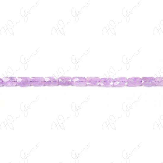 Cape Amethyst Faceted Flat Rectangle Beads