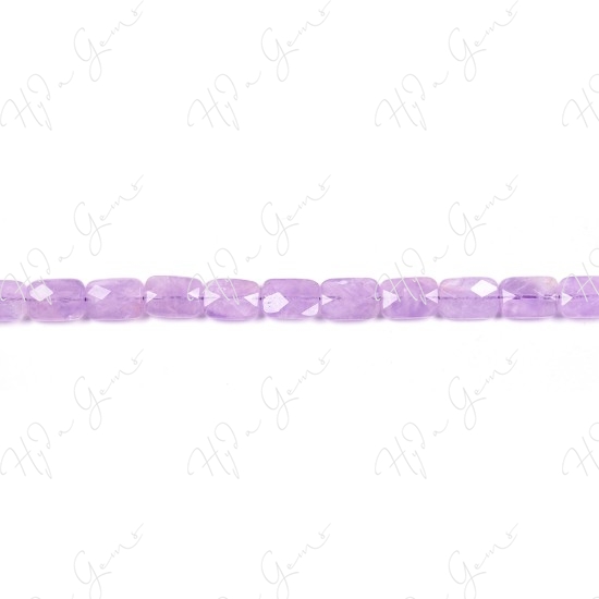 Cape Amethyst Faceted Flat Rectangle Beads