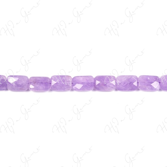 Cape Amethyst Faceted Flat Rectangle Beads