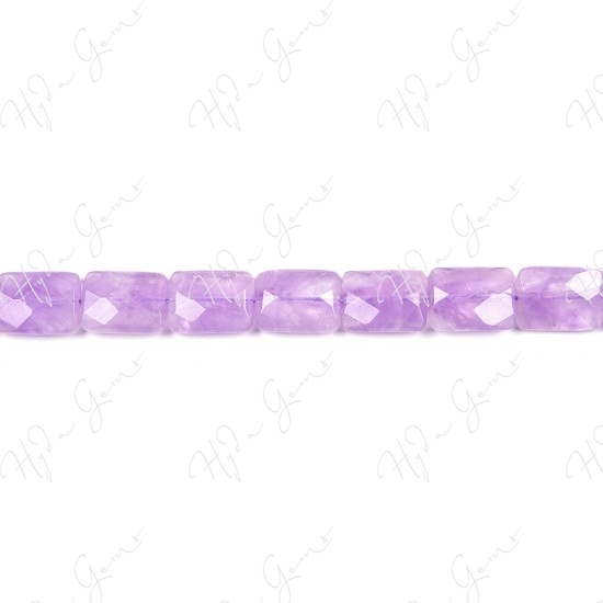 Cape Amethyst Faceted Flat Rectangle Beads