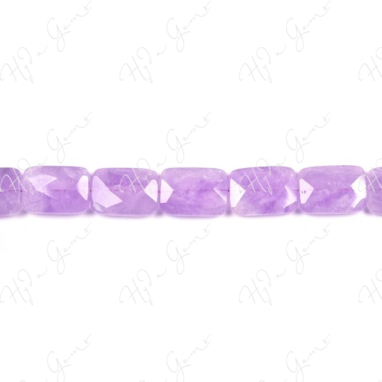 Cape Amethyst Faceted Flat Rectangle Beads