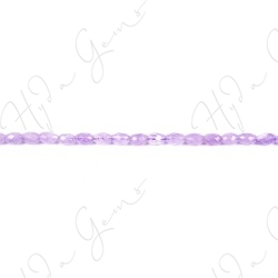 Cape Amethyst Faceted Rice Beads