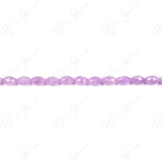 Cape Amethyst Faceted Rice Beads