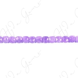 Cape Amethyst Faceted Flat Square Beads