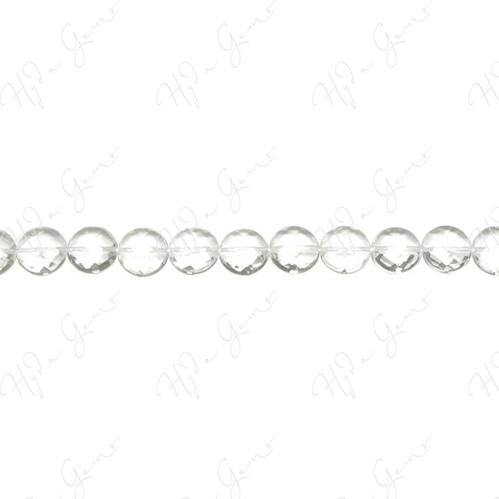 Crystal Faceted Coin Beads