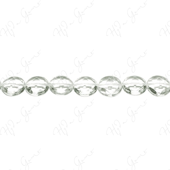 Crystal Faceted Coin Beads