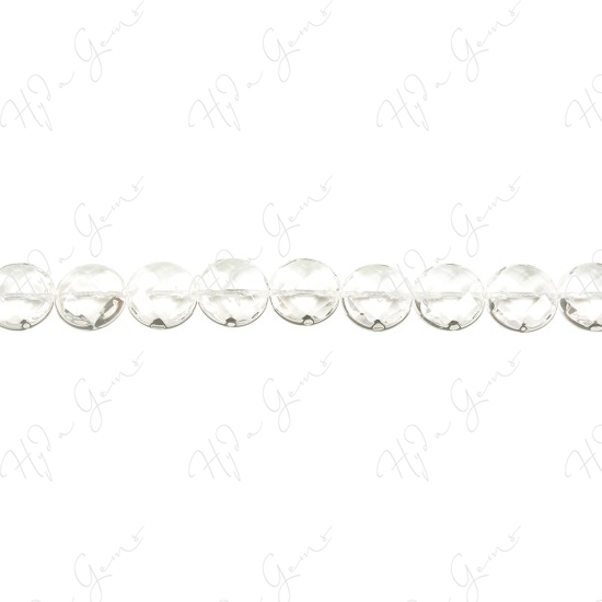 Crystal Faceted Coin Beads