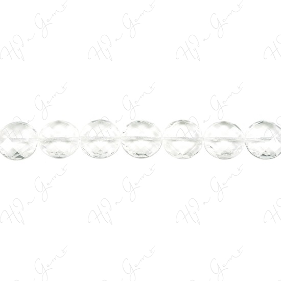 Crystal Faceted Coin Beads