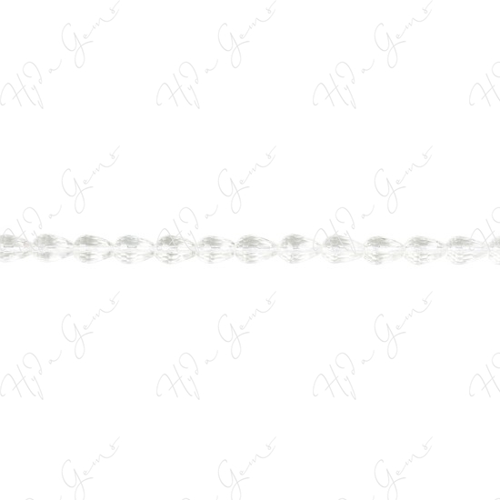 Crystal Faceted Drop Beads