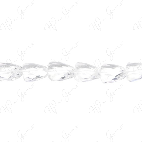 Crystal Faceted Flat Ladder Beads