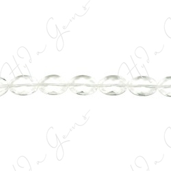 Crystal Faceted Flat Oval Beads