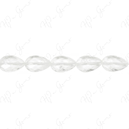 Crystal Faceted Pear Beads