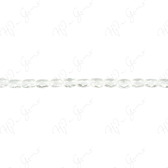 Crystal Faceted Flat Rectangle Beads