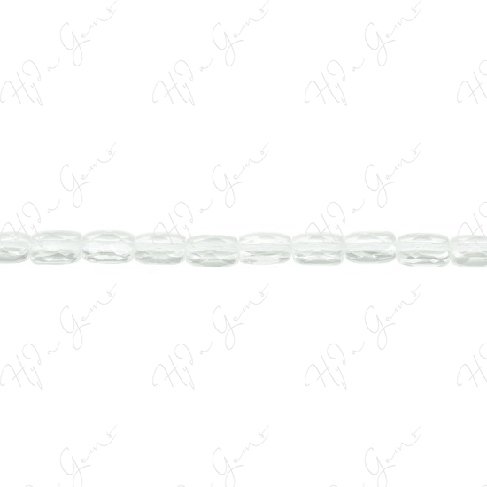 Crystal Faceted Flat Rectangle Beads