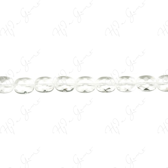 Crystal Faceted Flat Rectangle Beads