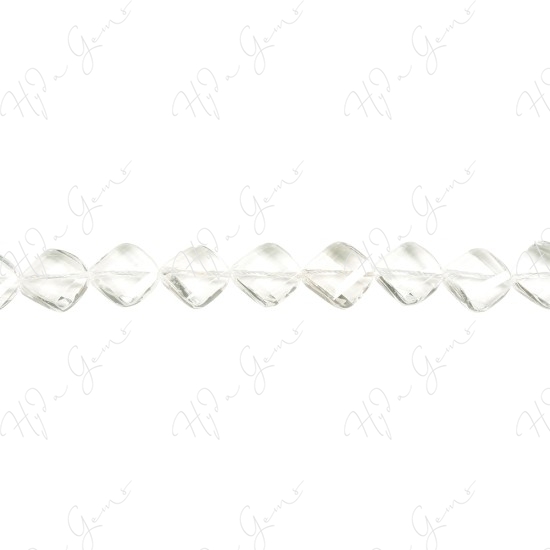 Crystal Faceted Flat Square Beads