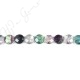 Rainbow Fluorite Faceted Coin Beads