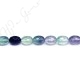 Rainbow Fluorite Faceted Drum Beads