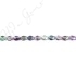 Rainbow Fluorite Faceted Pear Beads