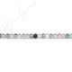 Rainbow Fluorite Faceted Roundel Beads