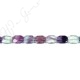 Rainbow Fluorite Faceted Flat Rectangle Beads