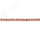 Gold Sand Stone Faceted Coin Beads