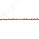 Gold Sand Stone Faceted Flat Oval Beads